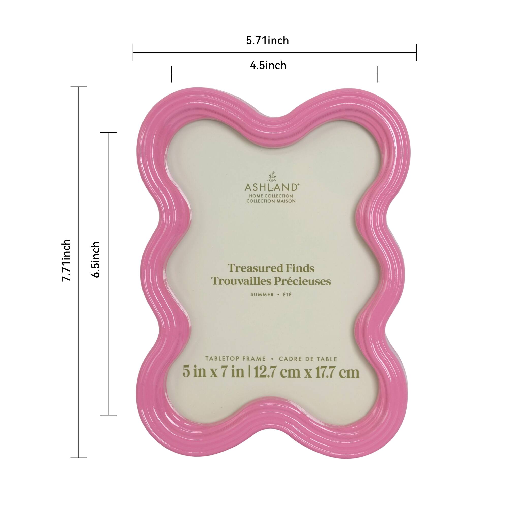 5" x 7" Pink Flow Tabletop Frame, Treasured Finds by Ashland®